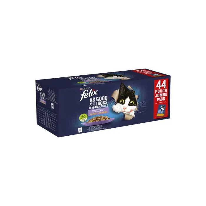 Purina Felix Fantastic Seleccion De Sabores Pack Surtido 44x85 gr