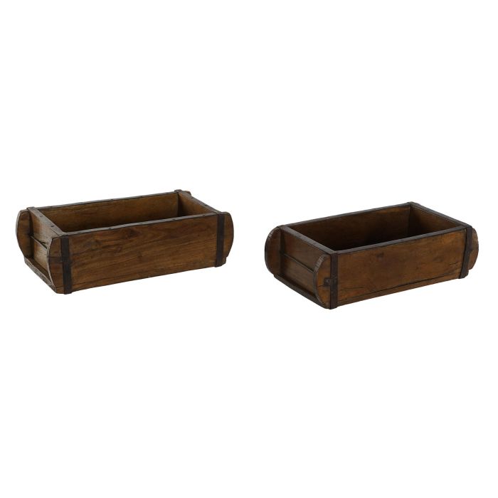 Centro Mesa Item Home DKD Home Decor Marron 15 x 10 x 33 cm (6 Unidades)