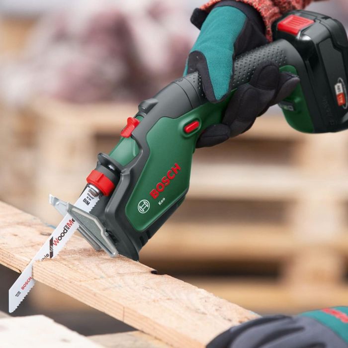 Bosch Keo 18 Podadora a Batería Ion Litio con Sistema SDS, Capacidad Corte hasta 8 cm, Cuchillas Intercambiables, Incluye Hoja S644D y Cargador 4