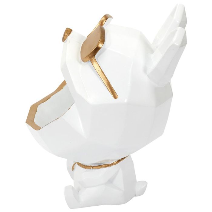 Home Deco Factory Vaciabolsillos Perro Gafas Escultura Home Deco Factory Bla 2