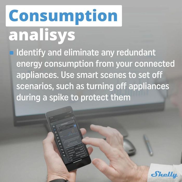 Shelly PM Mini Gen. 3 Relais WLAN BT Unterputz Interruptor inteligente inalámbrico 1P 11