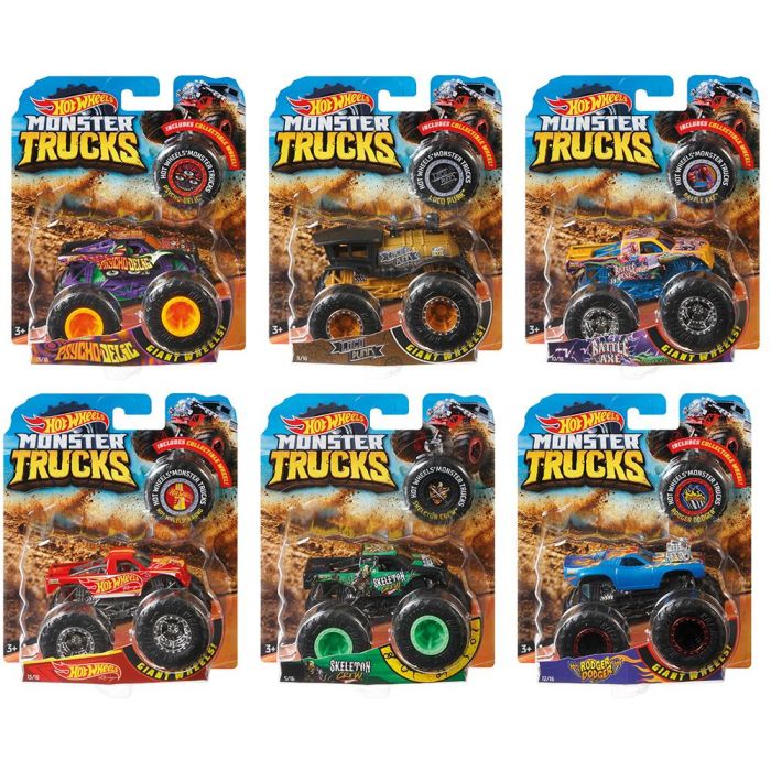 Vehículo Básico Monster Truck 1:64 Fyj44 Hot Wheels Vehículo Básico Monster Truck 1:64 Fyj44 Hot Wheels