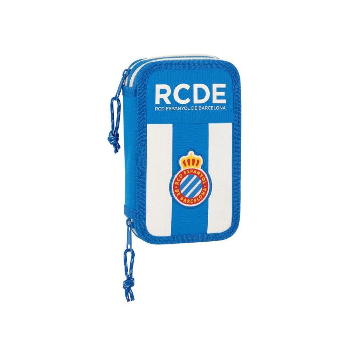 Plumier Escolar Safta R.C.D. Español Doble Cremallera 28 Piezas 125x40x195 mm