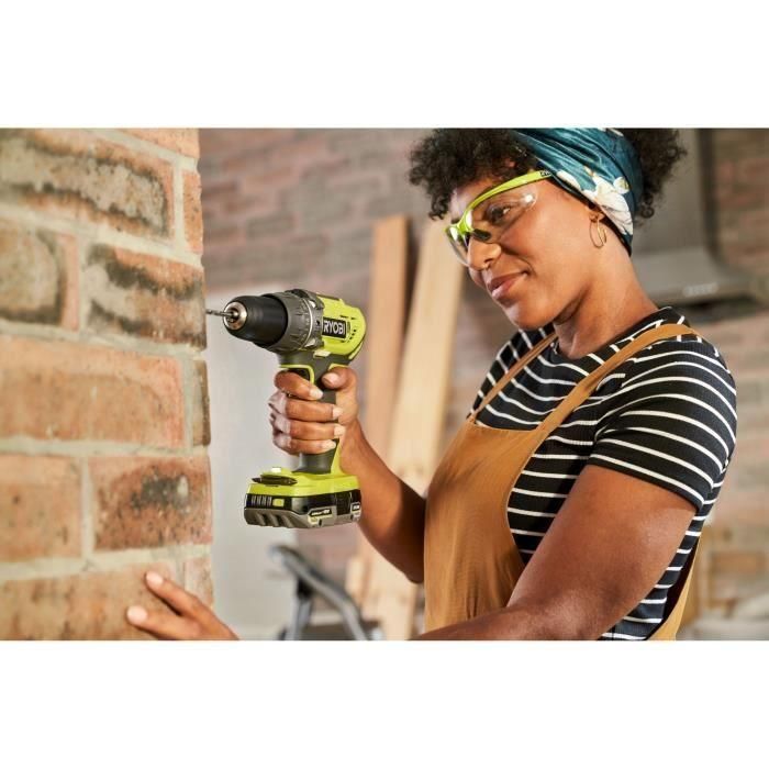 Taladro atornillador de impacto inalámbrico - RYOBI - 18 V - Con bolsa, accesorios, batería y cargador 1 Taladro atornillador de impacto inalámbrico - RYOBI - 18 V - Con bolsa, accesorios, batería y cargador 1