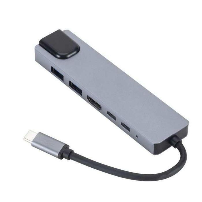 eSTUFF Hub Móvil 6 en 1 USB-C para Laptop – Expansión de Puertos Compacta para Oficina y Hogar 0 eSTUFF Hub Móvil 6 en 1 USB-C para Laptop – Expansión de Puertos Compacta para Oficina y Hogar 0