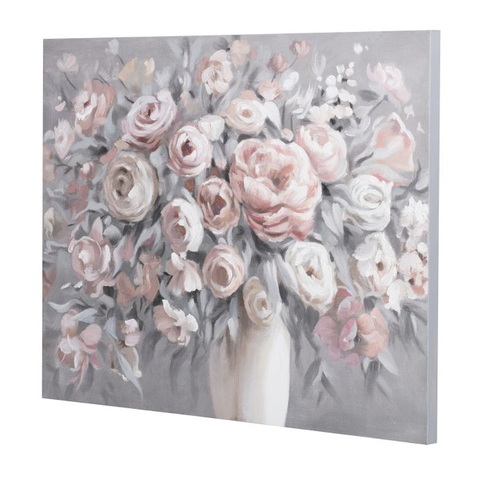 DKD Home Decor Cuadro Tradicional Multicolor Lienzo Pino Florero 100 x 80 x 3.7 cm (2 Unidades) 2