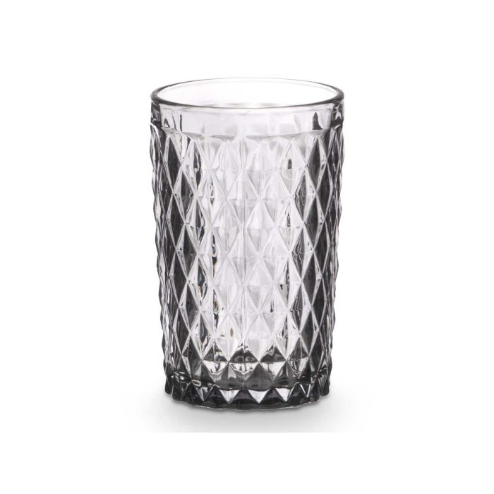 Vaso Diamante Gris 370 Ml Vivalto 8X12CM (24 Unidades) 1 Vaso Diamante Gris 370 Ml Vivalto 8X12CM (24 Unidades) 1