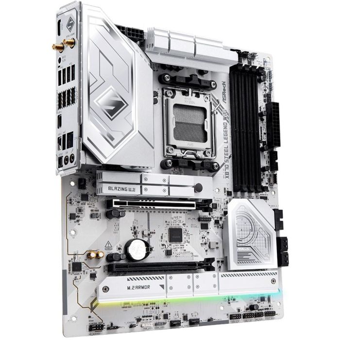 ASRock X870 Steel Legend WiFi AMD X870 Socket AM5 ATX - 90-MXBPJ0-A0UAYZ - Compatible con AMD Ryzen 7/9, DDR5, Wi-Fi 7 3 ASRock X870 Steel Legend WiFi AMD X870 Socket AM5 ATX - 90-MXBPJ0-A0UAYZ - Compatible con AMD Ryzen 7/9, DDR5, Wi-Fi 7 3