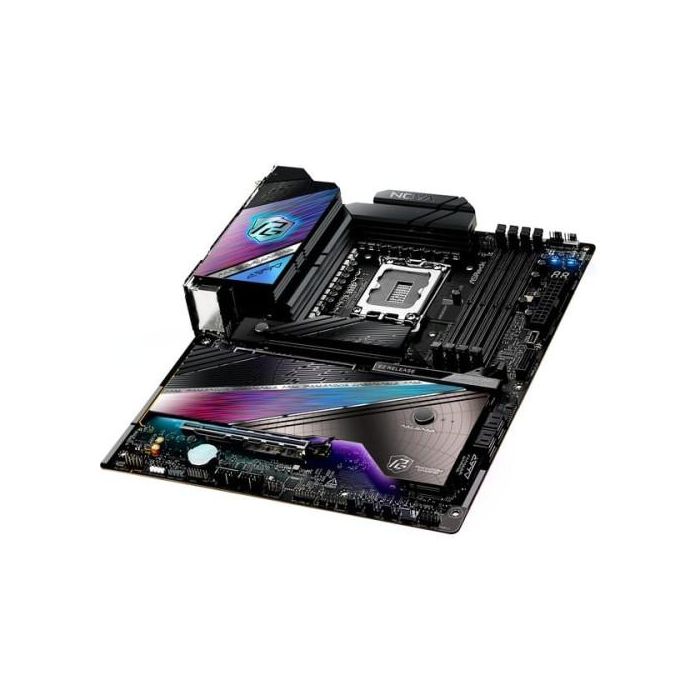 Placa ASRock Z890 Nova Wifi,Intel,1851,Z890,4Ddr5,256Gb,1Hdmi+2Thunderbolt,4Sata3+4M.2,1X5 +1X2.5 Gblan,Wifi7+Bt5.4,12Usb3.2+1Usb Type-C,Atx Placa ASRock Z890 Nova Wifi,Intel,1851,Z890,4Ddr5,256Gb,1Hdmi+2Thunderbolt,4Sata3+4M.2,1X5 +1X2.5 Gblan,Wifi7+Bt5.4,12Usb3.2+1Usb Type-C,Atx