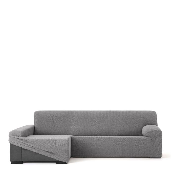 Funda para chaise longue de brazo largo izquierdo Eysa JAZ Gris 180 x 120 x 360 cm 1