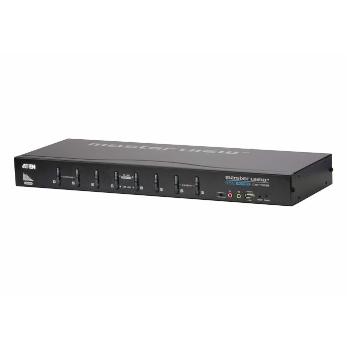 ATEN CS1768 KVM Switch DVI USB Audio 8 Puertos 2048x1536 QXGA Negro