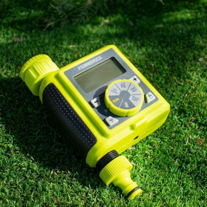 Programador de riego Ferrestock Digital Amarillo 2 Programador de riego Ferrestock Digital Amarillo 2