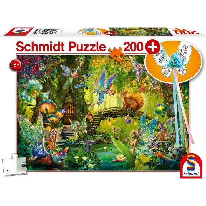 Schmidt Spiele SCH4001504563332 Hadas in the Forest con Varita Mágica Add-On - 200 Piezas 0 Schmidt Spiele SCH4001504563332 Hadas in the Forest con Varita Mágica Add-On - 200 Piezas 0