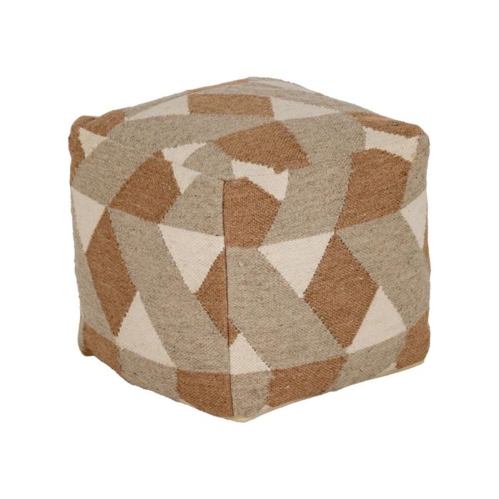 Puf Multicolor Lana-Algodón Decoración 45 X 45 X 45 cm