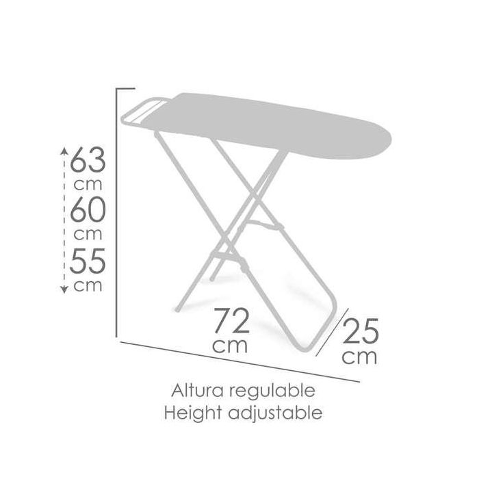 Decuevas Planchador Plegable Funny Rosa, Altura Regulable, 63x72x25 cm 6 Decuevas Planchador Plegable Funny Rosa, Altura Regulable, 63x72x25 cm 6