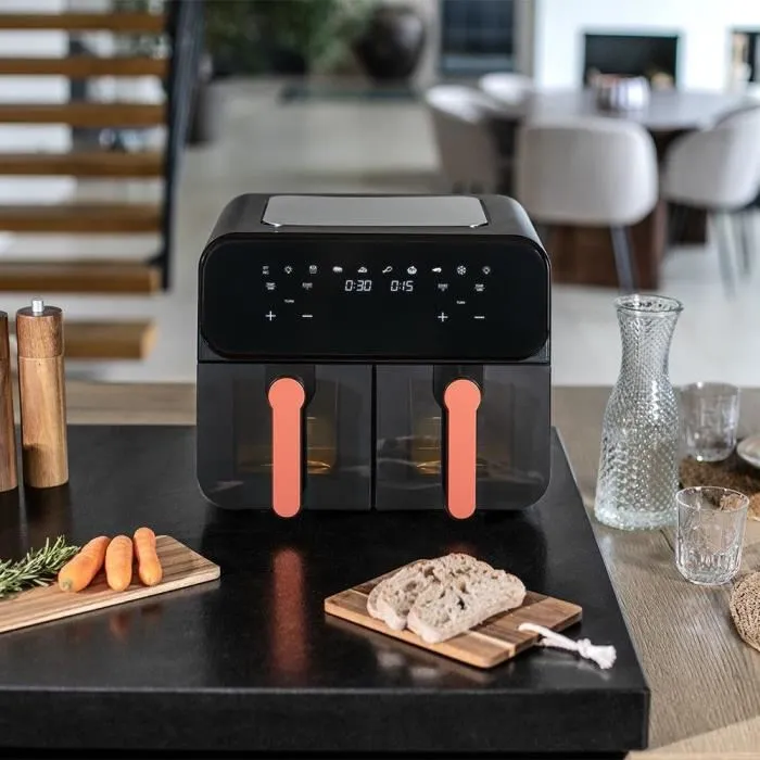 Livoo Freidora sin aceite DOC316 - Acero Inoxidable, 9 L, 2400 W, 7 Programas, Temperatura Regulable 5