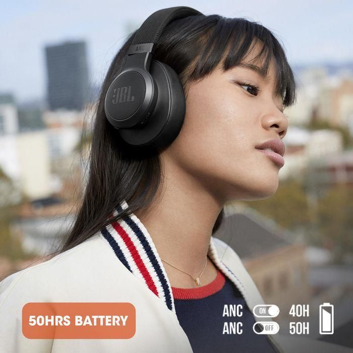 JBL JBL LIVE 660NC, Wireless Over-Ear Noise-Cancelling Headphones with Mic, Black 9 JBL JBL LIVE 660NC, Wireless Over-Ear Noise-Cancelling Headphones with Mic, Black 9