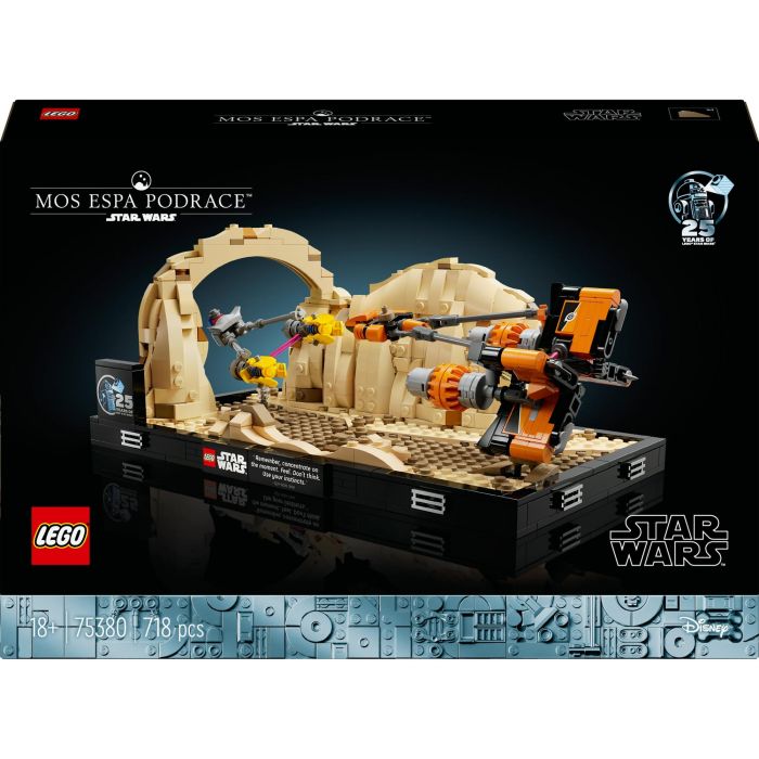 LEGO 75380 Star Wars Mos Espa Podracer Race Diorama Nave Espacial