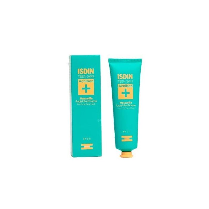 Isdin Acniben Teen Mask Mascarilla Facial Purificante Anti-Acné Piel Grasa y con Tendencia Acnéica