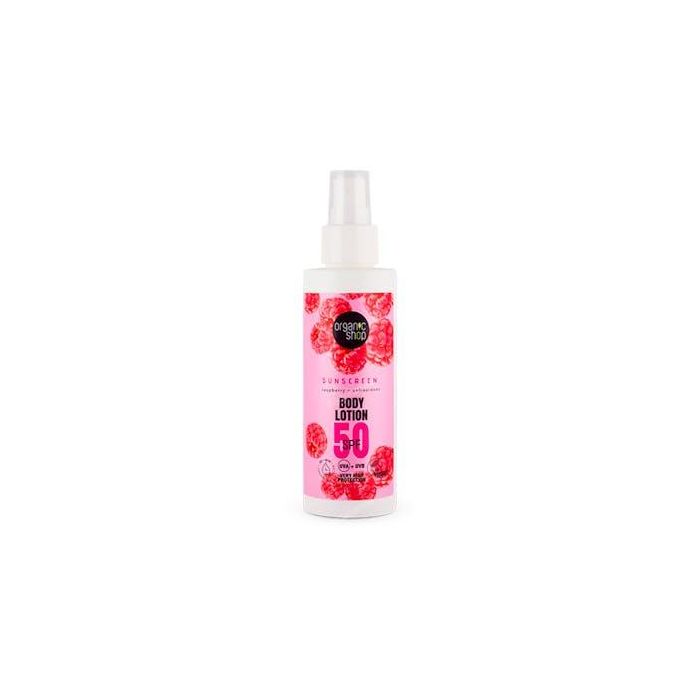Locion Corporal Con Proteccion Solar Frambuesa + Antioxidantes Spf50, 150 Ml Locion Corporal Con Proteccion Solar Frambuesa + Antioxidantes Spf50, 150 Ml