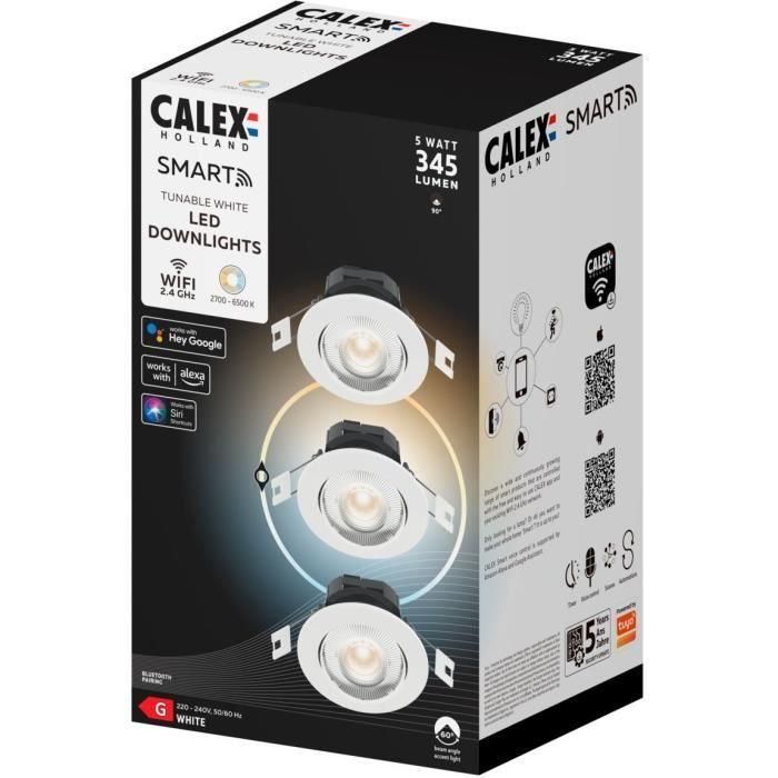 Calex CAL8712879149262 Foco LED Empotrable Orientable 5W con Temperatura de Color CCT Variable B-3 2 Calex CAL8712879149262 Foco LED Empotrable Orientable 5W con Temperatura de Color CCT Variable B-3 2