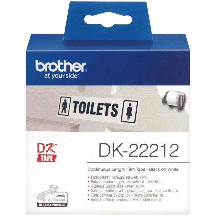 Brother Cinta Continua de Película Plástica Blanca 62 mm x 15,24 m 1 Brother Cinta Continua de Película Plástica Blanca 62 mm x 15,24 m 1