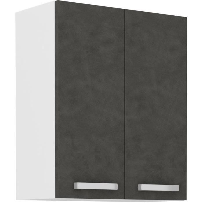 LASSEN Armario alto de almacenaje con puertas batientes Gris mate L 60 cm x P 31,6 cm x H 72 cm 0 LASSEN Armario alto de almacenaje con puertas batientes Gris mate L 60 cm x P 31,6 cm x H 72 cm 0