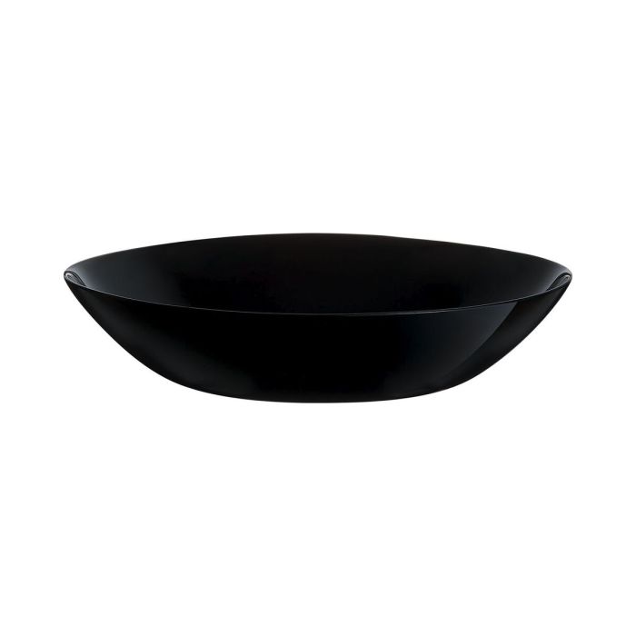 Plato Hondo Luminarc Zelie Negro Negro Vidrio Ø 20 cm (12 Unidades) 1