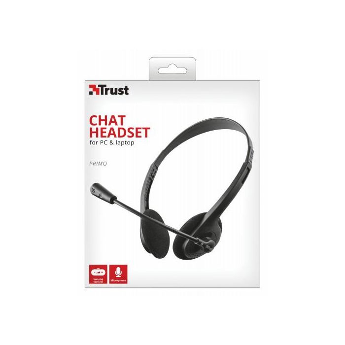 Trust Auriculares Primo Estéreo Jack 3.5 mm Con Micrófono Control Volumen Ajustable Negro 8