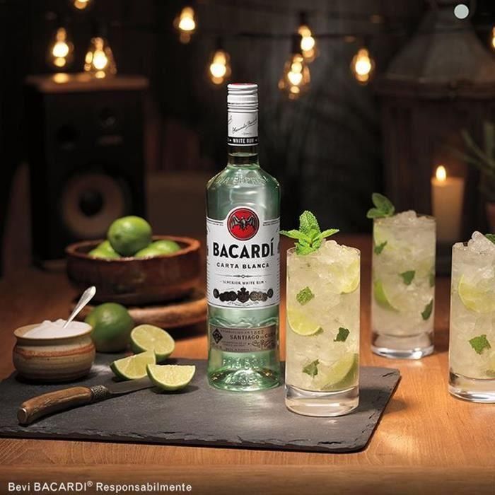 Bacardi Carta Blanca Ron Blanco 70 cl - 37.5 ° 1 Bacardi Carta Blanca Ron Blanco 70 cl - 37.5 ° 1