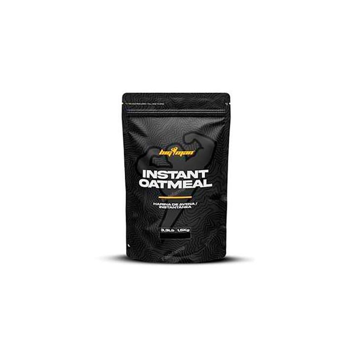 BIGMAN Harina de Avena Instantánea Sabor Fresa-Plátano 1.5 Kg