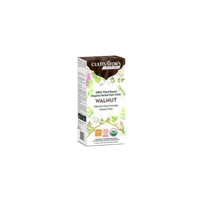 CULTIVATORS Tinte Orgánico Avellana 100g. Coloración Capilar Vegana con Cobertura 100% Canas y Certificación Ecocert