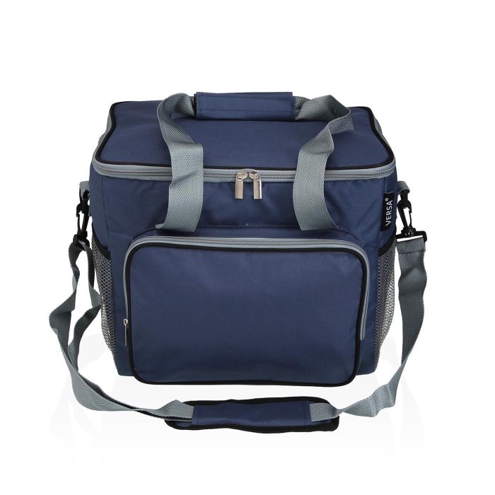 Fiambrera Isotérmica Versa 27L Gris y Azul 36x28x31 cm (2 Unidades) 1 Fiambrera Isotérmica Versa 27L Gris y Azul 36x28x31 cm (2 Unidades) 1