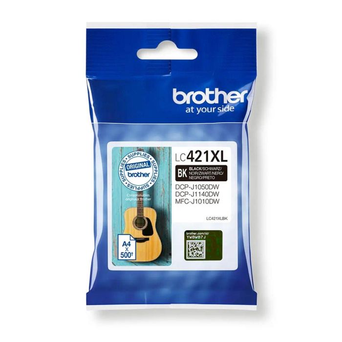 Brother Cartucho de Tinta Negro para Impresoras Dcp-J1050Dw y Mfc-J1010Dw, Rendimiento 500 Páginas 2 Brother Cartucho de Tinta Negro para Impresoras Dcp-J1050Dw y Mfc-J1010Dw, Rendimiento 500 Páginas 2