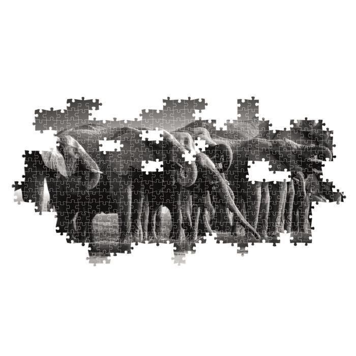 Clementoni Puzzle Panorama Herd of Giants High Quality 1000 Piezas (98x33cm) 2 Clementoni Puzzle Panorama Herd of Giants High Quality 1000 Piezas (98x33cm) 2