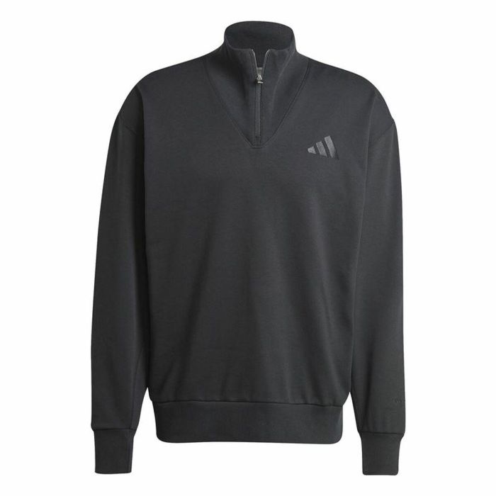 Sudadera sin Capucha Hombre Adidas All Szn Fleece 1/4 Zip Crew Negro L 0 Sudadera sin Capucha Hombre Adidas All Szn Fleece 1/4 Zip Crew Negro L 0