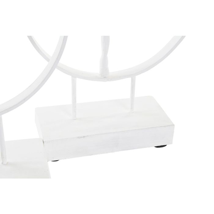 DKD Home Decor Figura Decorativa Moderna Bailarina Blanca de Aluminio y Madera de Mango 9x33x23 cm Set de 2 Unidades 2 DKD Home Decor Figura Decorativa Moderna Bailarina Blanca de Aluminio y Madera de Mango 9x33x23 cm Set de 2 Unidades 2
