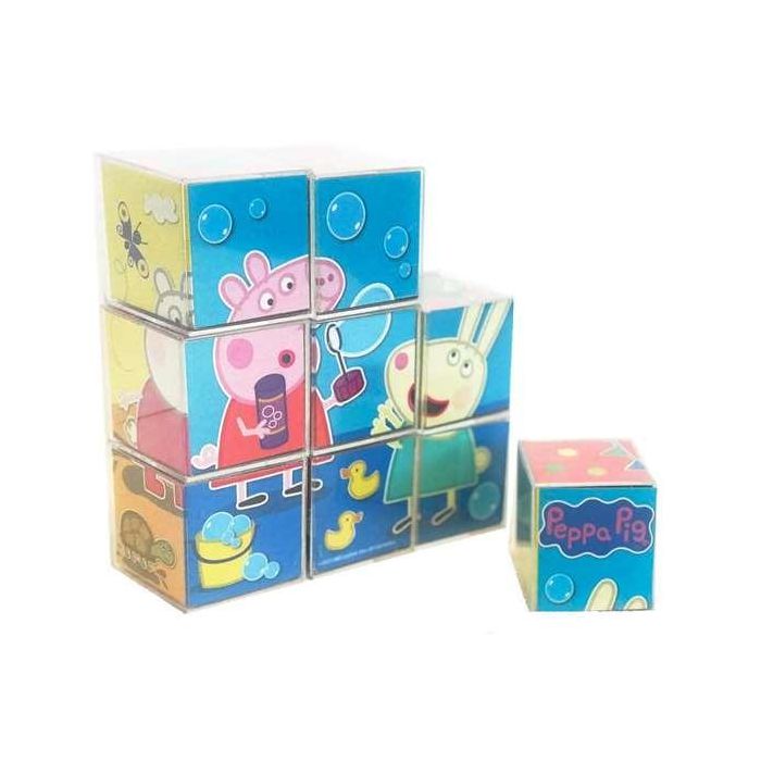 Rompecabezas peppa pig 9 cubos. 20x20x5 cm Rompecabezas peppa pig 9 cubos. 20x20x5 cm