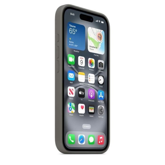 APPLE iPhone 16 - Funda de Silicona con MagSafe - Gris Piedra 4 APPLE iPhone 16 - Funda de Silicona con MagSafe - Gris Piedra 4