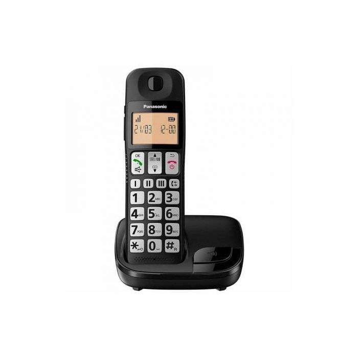 Panasonic KX-TGE310SP Teléfono Inalámbrico DECT Negro con Bloqueo de Llamadas, HAC, Modo Eco y Pantalla LCD 1.8" Panasonic KX-TGE310SP Teléfono Inalámbrico DECT Negro con Bloqueo de Llamadas, HAC, Modo Eco y Pantalla LCD 1.8"