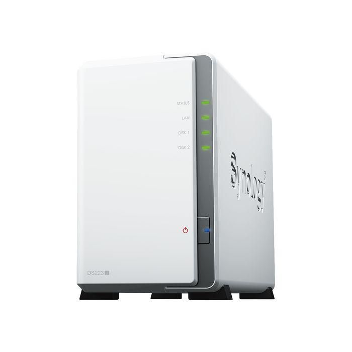 Synology DS223J NAS DiskStation 2 Bahías para Discos 3.5"/2.5" 1GB DDR4 Servidor Almacenamiento Nube Privada Torre 5