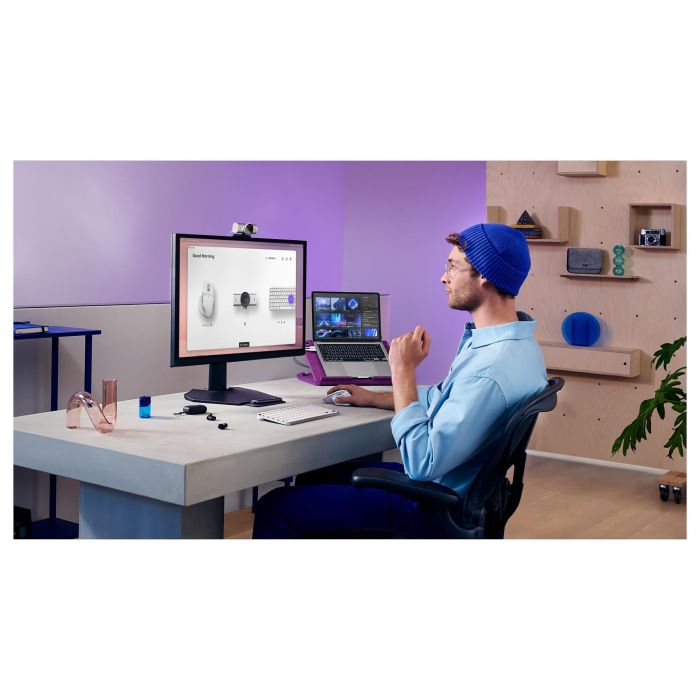 Logitech MX Master 3S Ratón Inalámbrico Bluetooth Láser 8000 DPI Mano Derecha Color Gris Pale Grey para Oficina 8