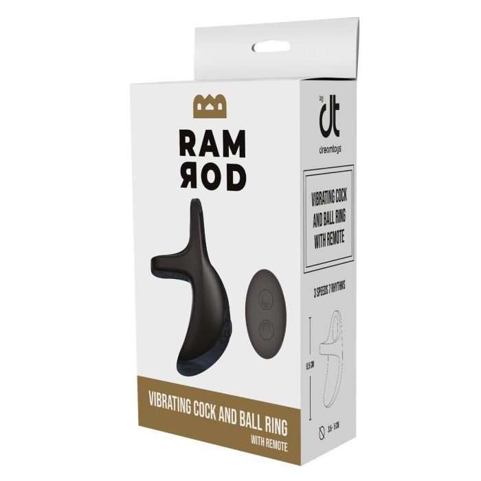 Anillo para el Pene Dream Toys Ramrod Negro 1 Anillo para el Pene Dream Toys Ramrod Negro 1
