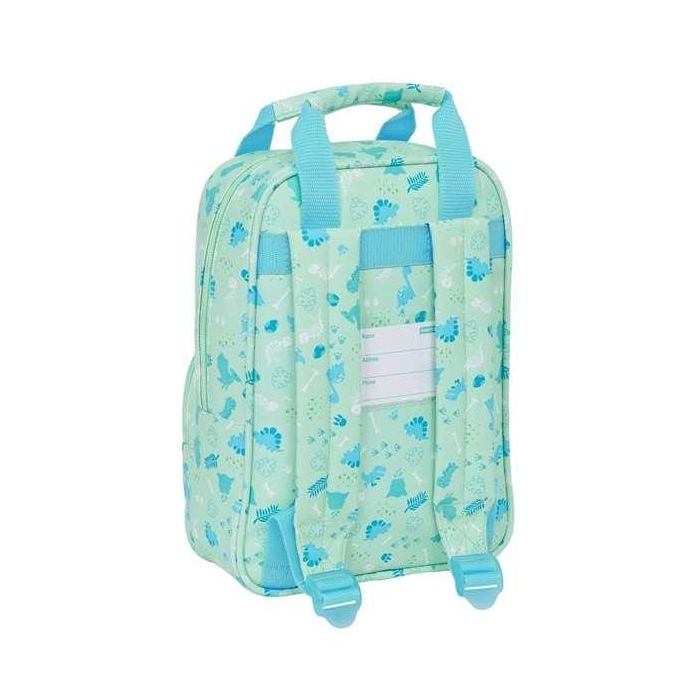 Mochila Infantil Safta Dino Verde 20 x 28 x 8 cm 1