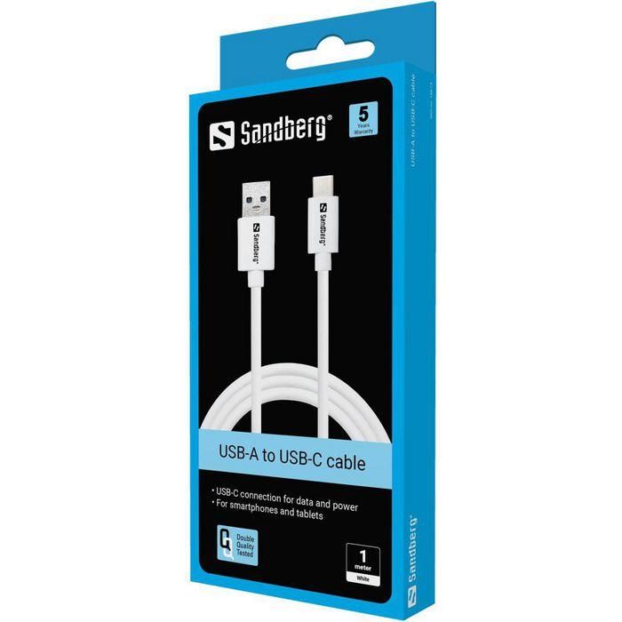 Sandberg Cable USB-C 3.1 a USB-A 3.0 de 1 Metro para Carga y Transferencia de Datos 1