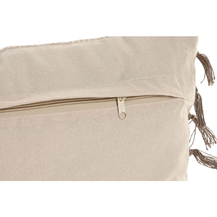 Cojin Boho DKD Home Decor Crudo 45 x 45 cm (2 Unidades) 2