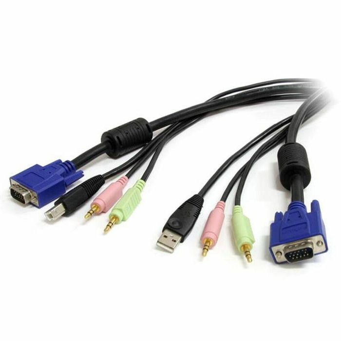 Switch KVM Startech USBVGA4N1A6 (1,8 m) Switch KVM Startech USBVGA4N1A6 (1,8 m)