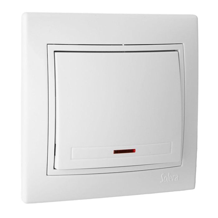 Conmutador/interruptor luminoso 10ax 250v serie europa solera erp02ilu Conmutador/interruptor luminoso 10ax 250v serie europa solera erp02ilu