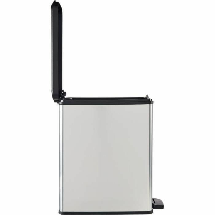Curver CUR3253922339070 Papelera Slim Bin 25L Diseño Compacto Gris Metalizado 41x27x55 cm 3