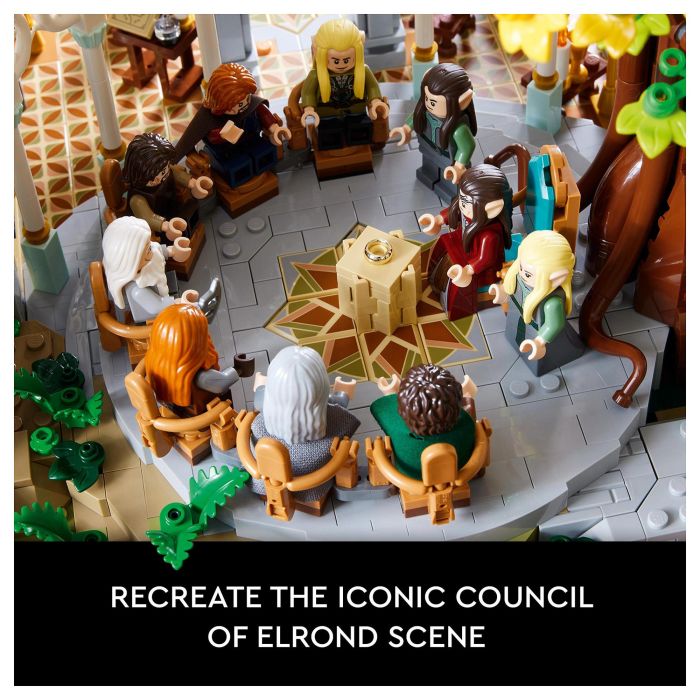 LEGO Icons El Señor de los Anillos: Rivendel 10316 - Juego de Construcción de 6167 Piezas para Adultos